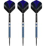 *Darts Corner Blue Menace Darts - Steel Tip Tungsten - Blue Rings 22g