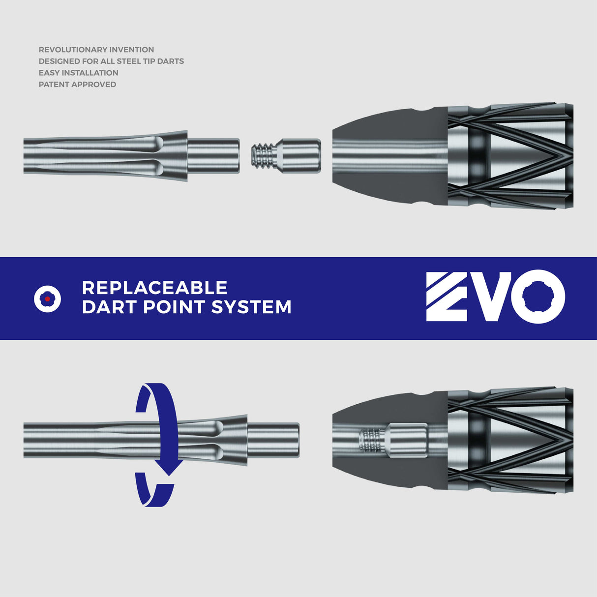 Caliburn EVO Dart Points - Helix Groove