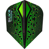 Harrows Silika Dart Flights - Tough Crystaline Coated - Std - No6 - Colourshift-X Green