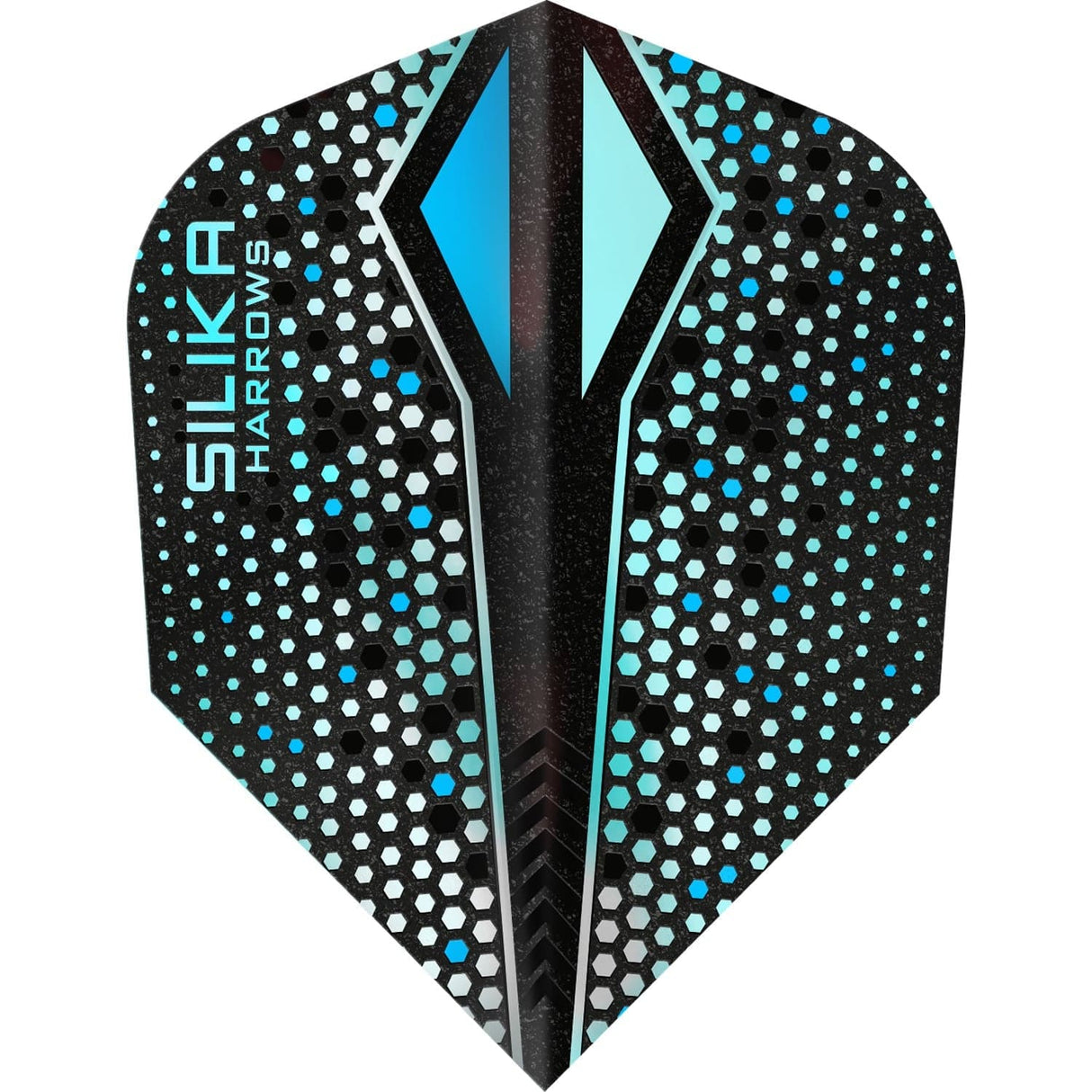 Harrows Silika Dart Flights - Tough Crystaline Coated - Std - No6 - Colourshift-X Silver