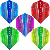 Harrows Silika Dart Flights - Tough Crystaline Coated - Std - No6 - Lumen