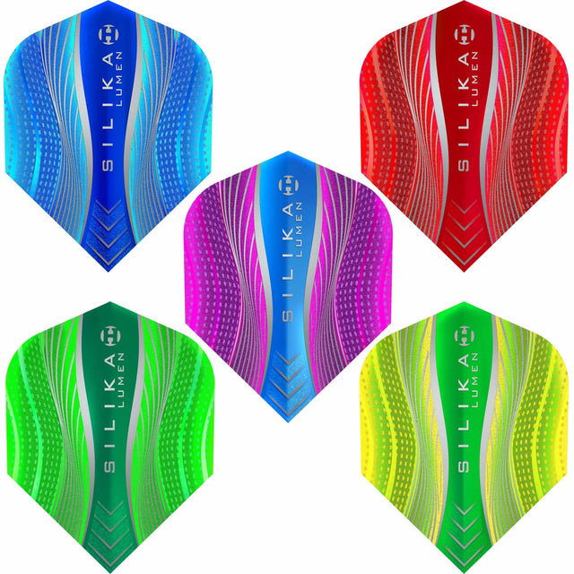 Harrows Silika Dart Flights - Tough Crystaline Coated - Std - No6 - Lumen