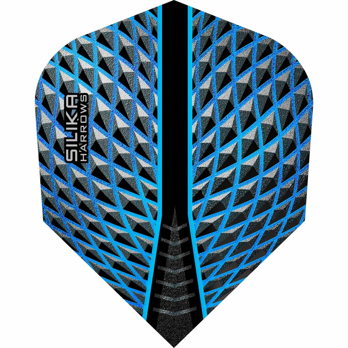 Harrows Silika Dart Flights - Tough Crystaline Coated - Std - No6 Aqua Blue