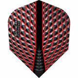Harrows Silika Dart Flights - Tough Crystaline Coated - Std - No6 Red