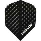 *Harrows Dimplex Dart Flights - Standard Shape - Plain Colours Plain Black