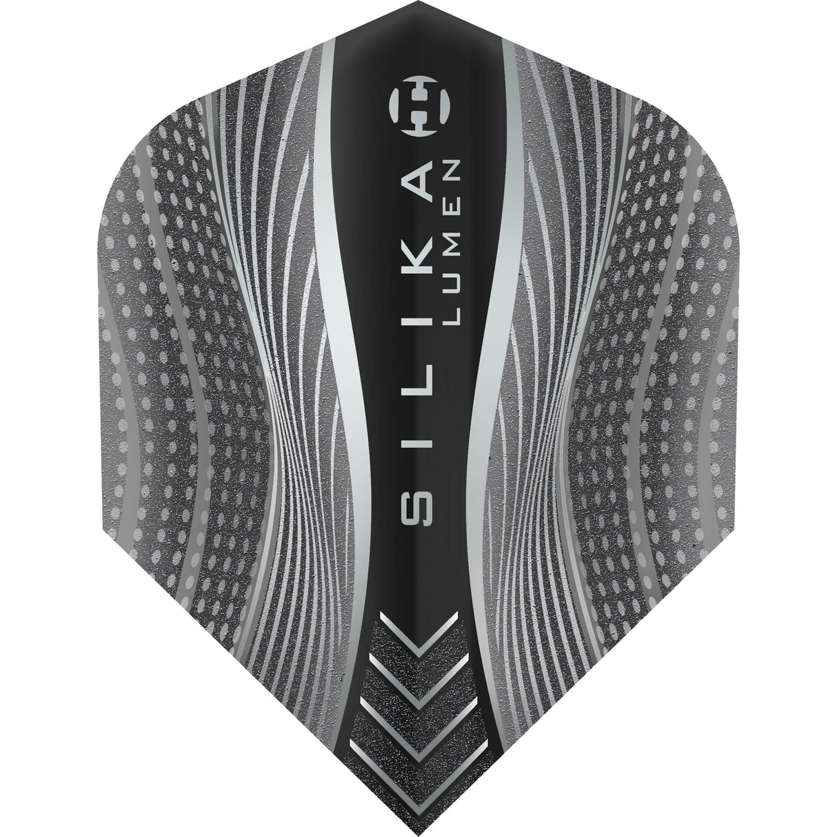 Harrows Silika Dart Flights - Tough Crystaline Coated - Std - No6 - Lumen Mix Black