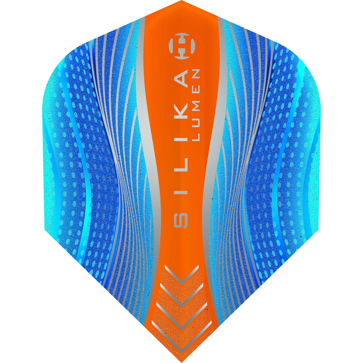 Harrows Silika Dart Flights - Tough Crystaline Coated - Std - No6 - Lumen Mix Blue