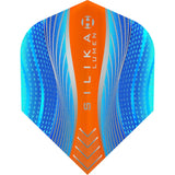 Harrows Silika Dart Flights - Tough Crystaline Coated - Std - No6 - Lumen Mix Blue