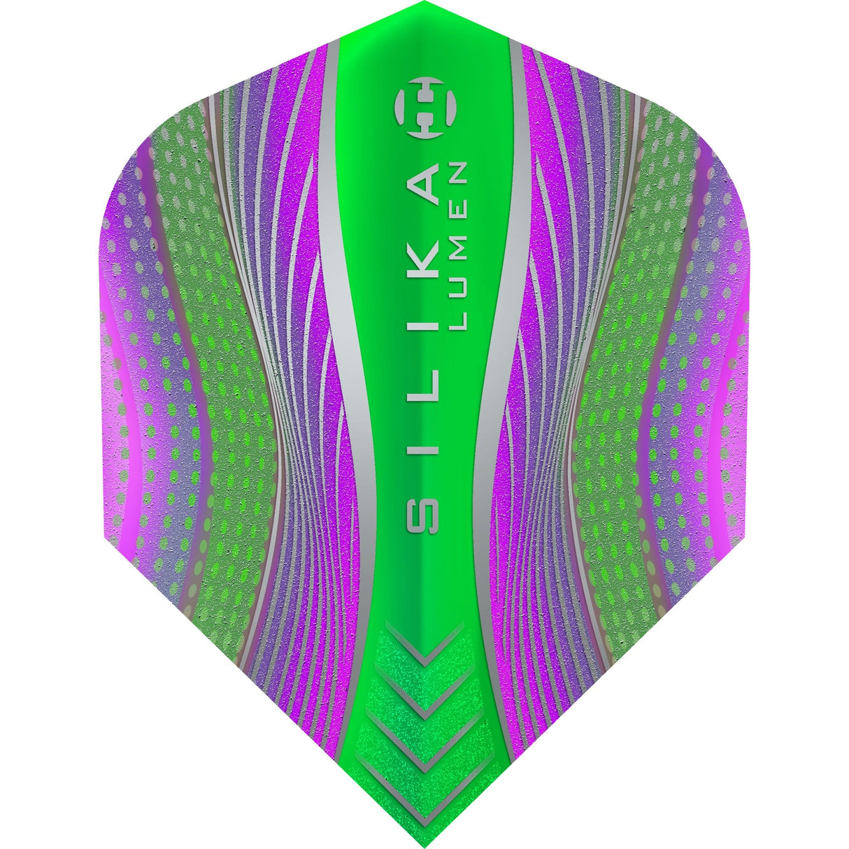 Harrows Silika Dart Flights - Tough Crystaline Coated - Std - No6 - Lumen Mix Purple