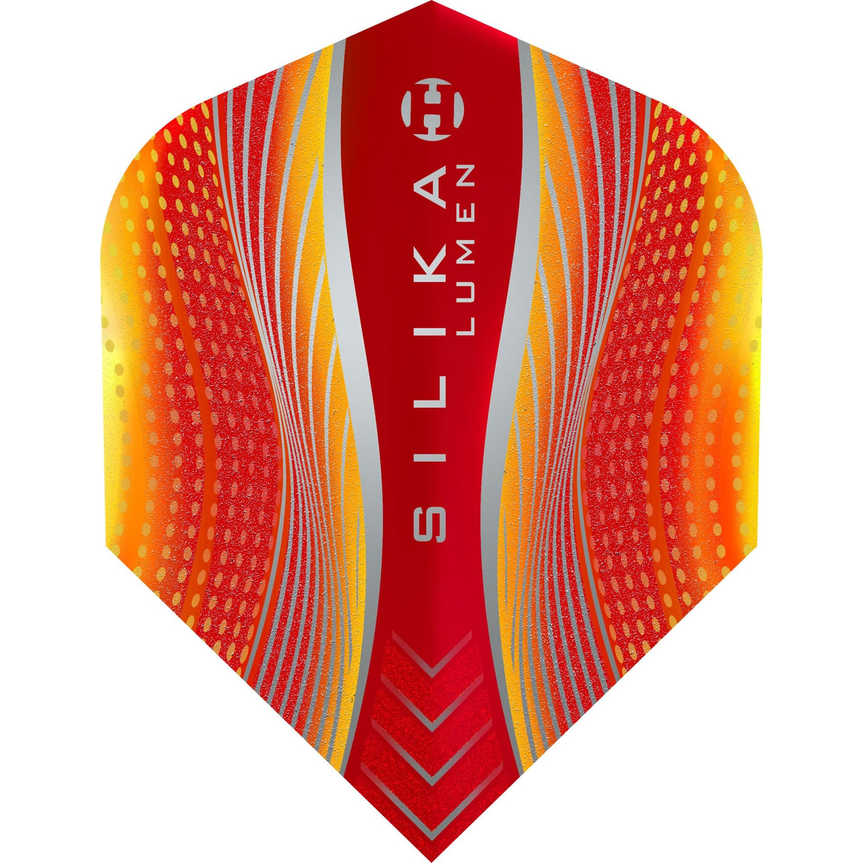 Harrows Silika Dart Flights - Tough Crystaline Coated - Std - No6 - Lumen Mix Orange