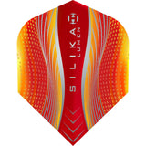 Harrows Silika Dart Flights - Tough Crystaline Coated - Std - No6 - Lumen Mix Orange