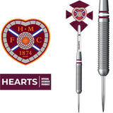 Heart of Midlothian FC - Official Licensed - Hearts - Steel Tip Darts - Brass - 22g 22g