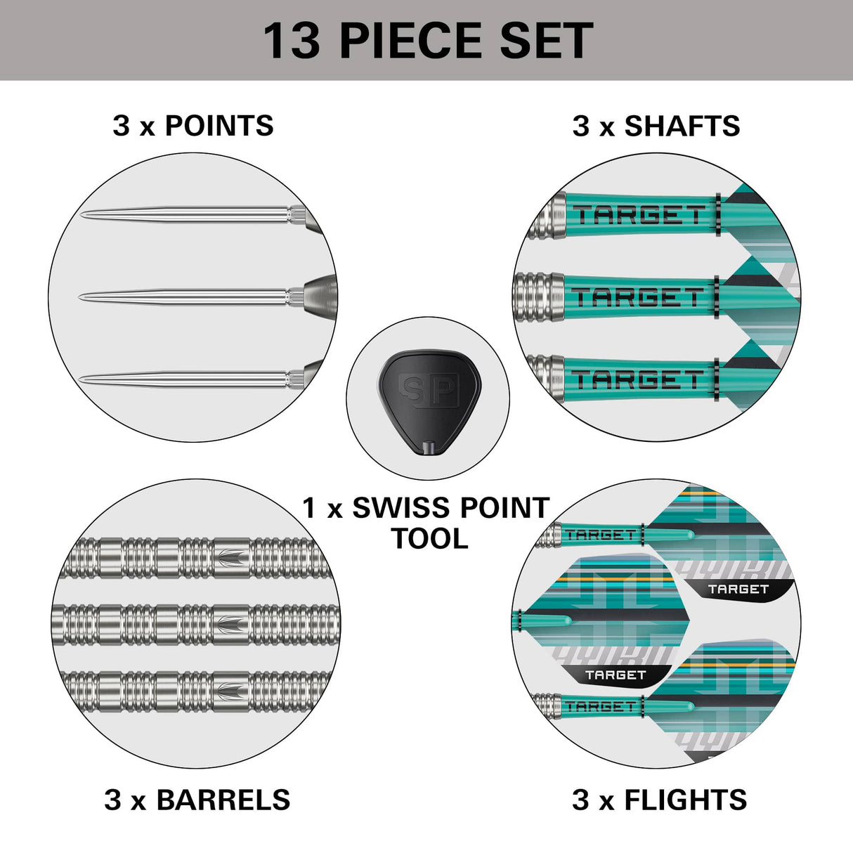Target Hydro Darts - Steel Tip - 90% Tungsten - 02