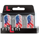 *L-Style - L-Flights - L6 Pro - Champagne Ring - Slim - American Flag v3 - Clear White