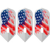 *L-Style - L-Flights - L6 Pro - Champagne Ring - Slim - American Flag v3 - Clear White