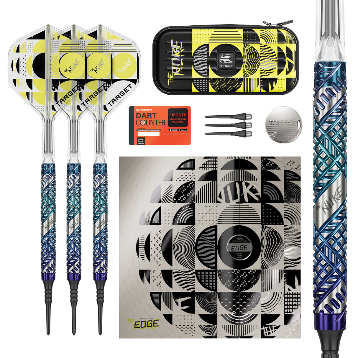 Target Luke Littler Darts - Soft Tip - 95% Tungsten - Edge 19g