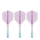 Caliburn SUP Flights - Moulded Shaft and Flight -  Standard No6 - Crack - Blue & Purple