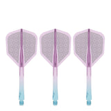 Caliburn SUP Flights - Moulded Shaft and Flight -  Standard No6 - Block - Blue & Purple