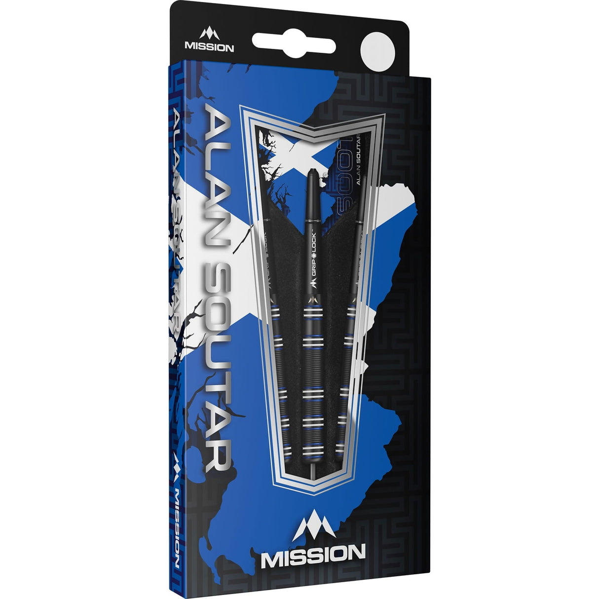 Mission Alan Soutar Darts - Steel Tip - 90% - Soots - Black Titanium 24g