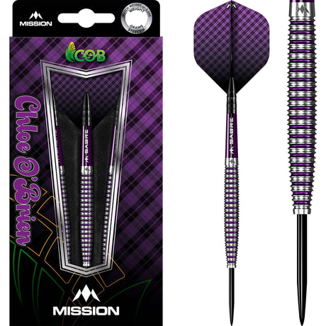 *Mission Chloe OBrien Darts - Steel Tip - 95% - Electro Purple 23g