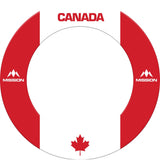 Mission Dartboard Surround - Canada Design - Flag Colours - Maple Leaf