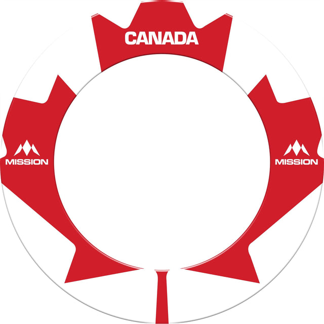 Mission Dartboard Surround - Canada Design - Large Maple Leaf