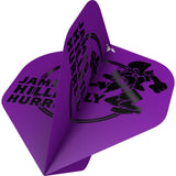 Mission Solo Dart Flights - 100 Micron - No2 - Std - James Hurrell - Purple - Hillbilly