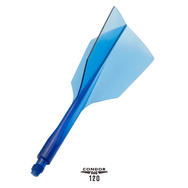 Condor AXE 120 Dart Flights - Narrow - Clear Blue