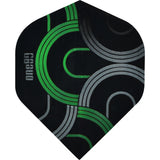 One80 Circult Dart Flights - 100 Micron - No2 - Std Green