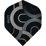 One80 Circult Dart Flights - 100 Micron - No2 - Std Silver