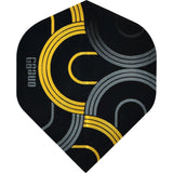One80 Circult Dart Flights - 100 Micron - No2 - Std Gold