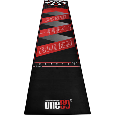 One80 Poly Dart Mat - Floor Protection - incl. Oche Tape - Glory