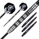 *One80 Elmar Paulke Darts - Steel Tip - V2 - Black & Silver