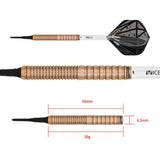 One80 Emorite 02 Darts - Soft Tip - 90% Tungsten - Rose Gold 20g