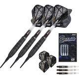 One80 Emorite 04 Darts - Soft Tip - 90% Tungsten - Black 20g