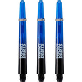 *Perfect Darts - Two Tone Shafts - Polycarbonate - Black & Blue - 3 Sets Pack Medium