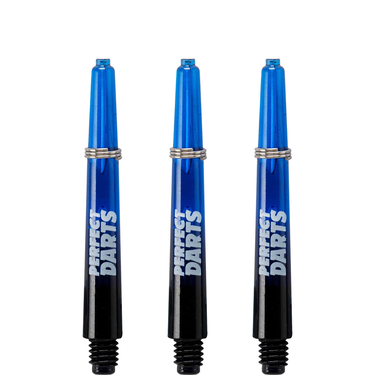 *Perfect Darts - Two Tone Shafts - Polycarbonate - Black & Blue - 3 Sets Pack Tweenie