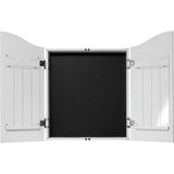 Port Vale FC - Official Licensed - The Valiants - Dartboard Cabinet - White - C1 - Logo with Trim