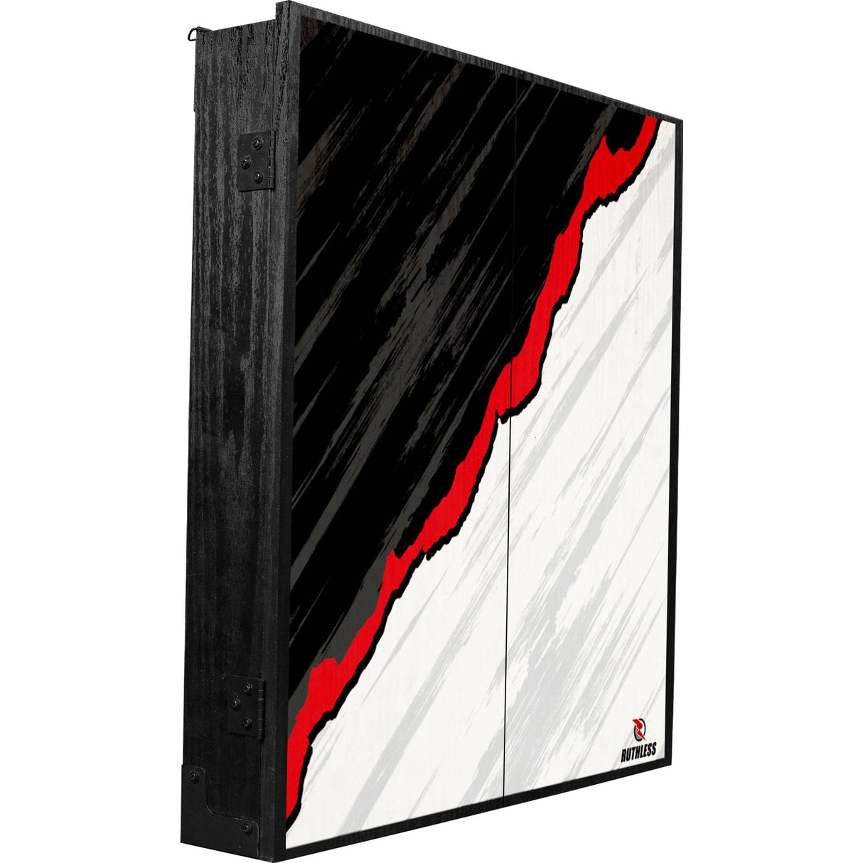 Ruthless Dartboard Cabinet - Square Design - RipTorn - Black & Grey