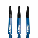 Ruthless Sting Dart Shafts - Polycarbonate - Solid Blue - Black Top Tweenie