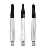 Ruthless Sting Dart Shafts - Polycarbonate - Solid White - Black Top Tweenie Plus