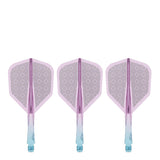 Caliburn SUP Flights - Moulded Shaft and Flight -  Standard No6 - Block - Blue & Purple