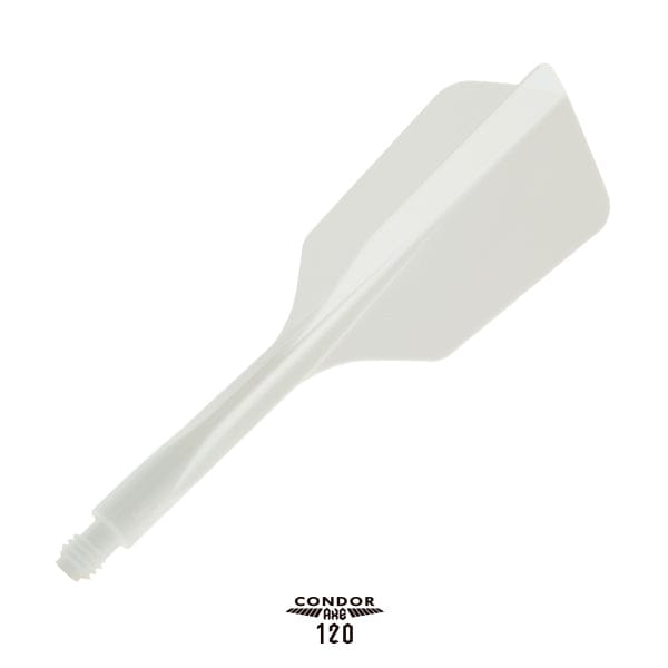 Condor AXE 120 Dart Flights - Slim White / Short