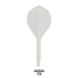 Condor AXE120 Dart Flights - Teardrop - White