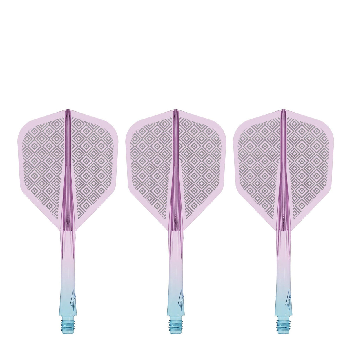 Caliburn SUP Flights - Moulded Shaft and Flight -  Standard No6 - Block - Blue & Purple