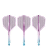 Caliburn SUP Flights - Moulded Shaft and Flight -  Standard No6 - Block - Blue & Purple