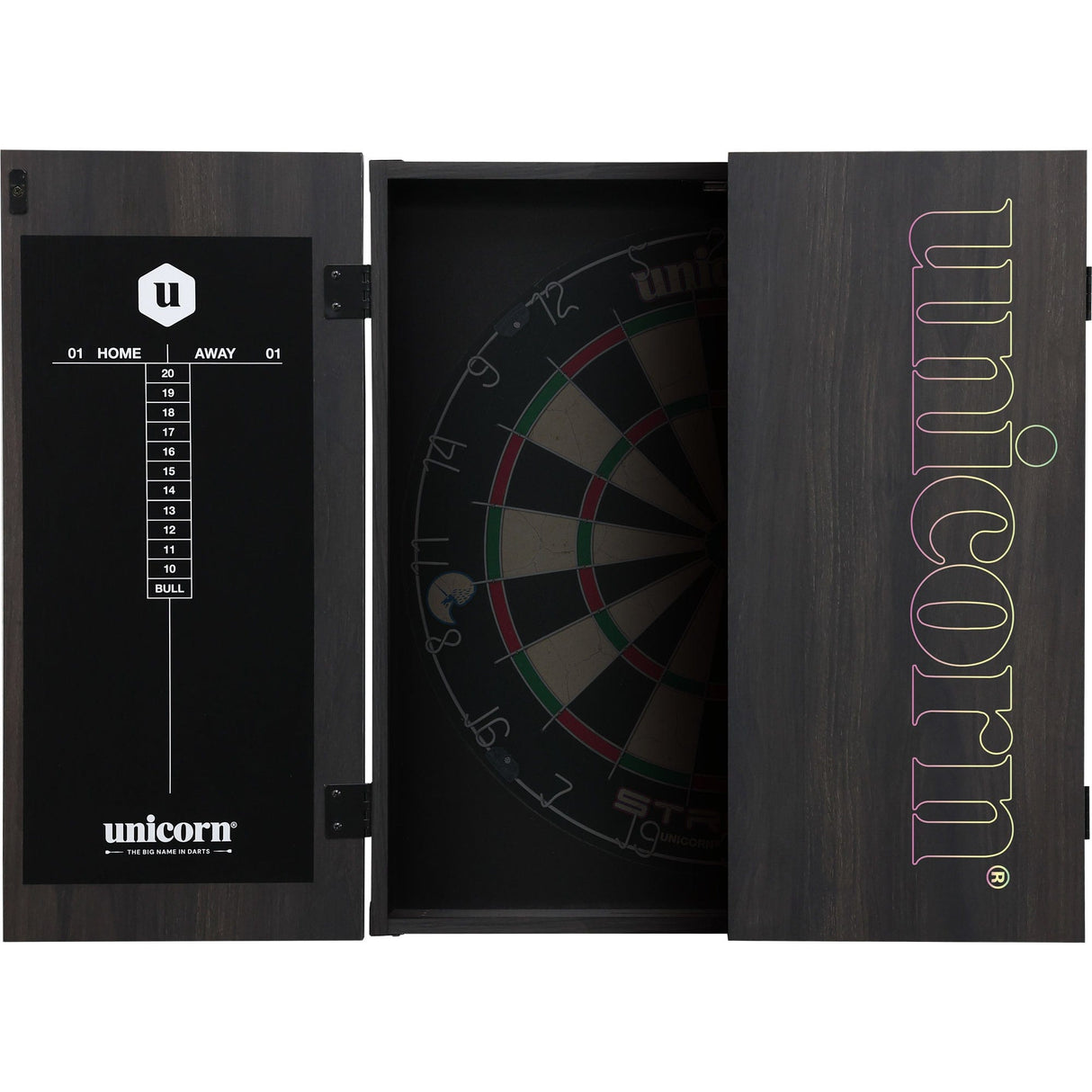 Unicorn Dartboard Cabinet - Maestro - Square - Eat, Sleep, 180, Repeat