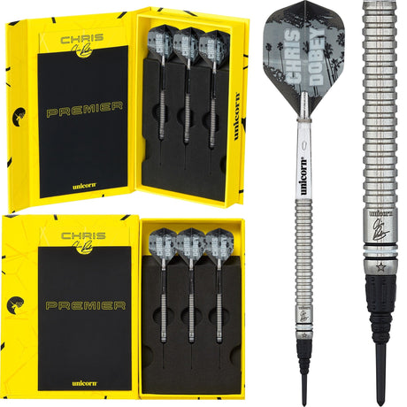 *Unicorn Chris Dobey Darts - Premier - Soft Tip Tungsten - Natural 18g