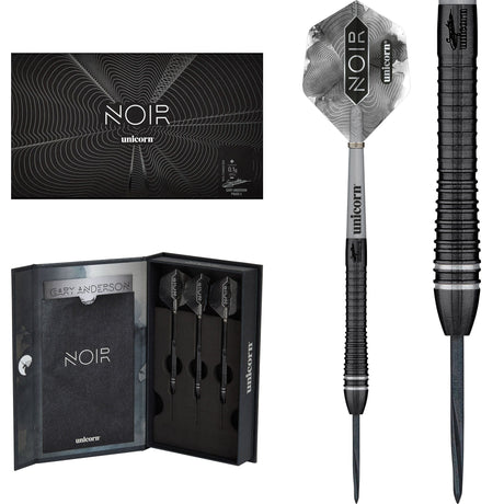 Unicorn Gary Anderson Darts - Steel Tip - The Flying Scotsman - Noir Organic - Phase 6 21g