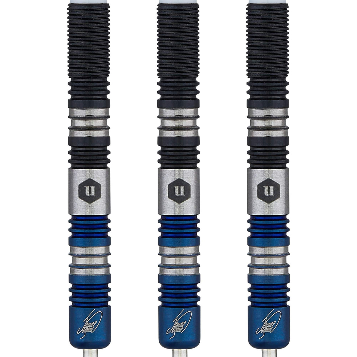 Unicorn James Wade Darts - Steel Tip - The Machine - Two Tone - Black & Blue